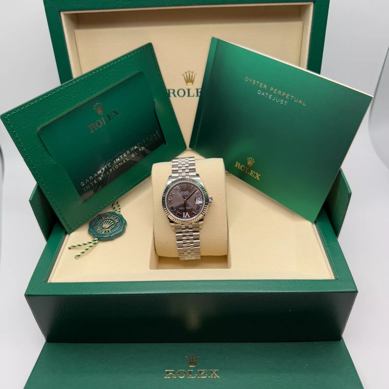 Rolex Datejust m278274-0027/0028 Dark Grey 31mm Dial Oyster Watch