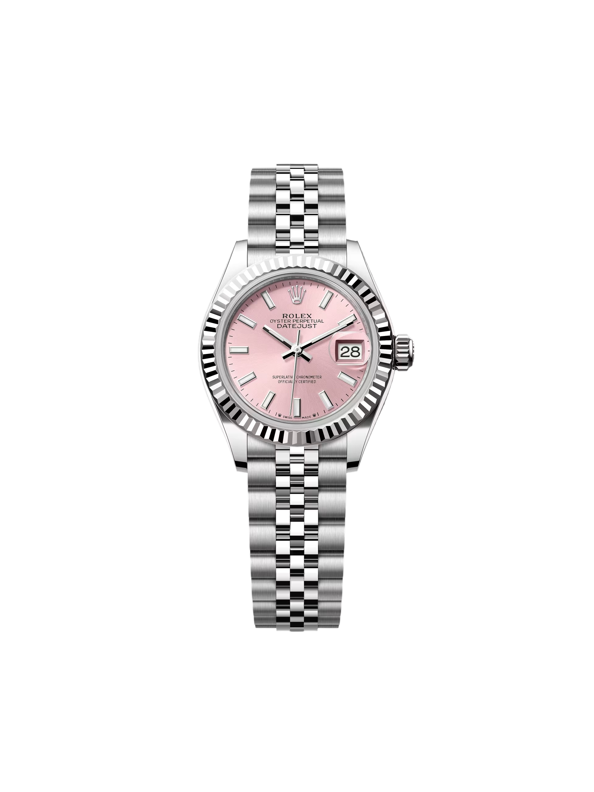 Rolex Lady-Datejust 28mm 279174 Pink Dial Oyster Bracelet