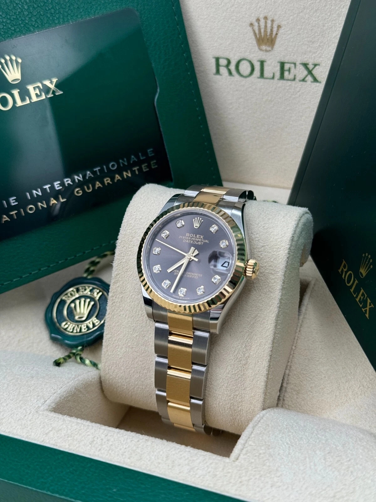 Rolex Datejust m278273-0021/0022 31mm Dark Grey Dial Stainless Steel and Yellow Gold Oyster Watch