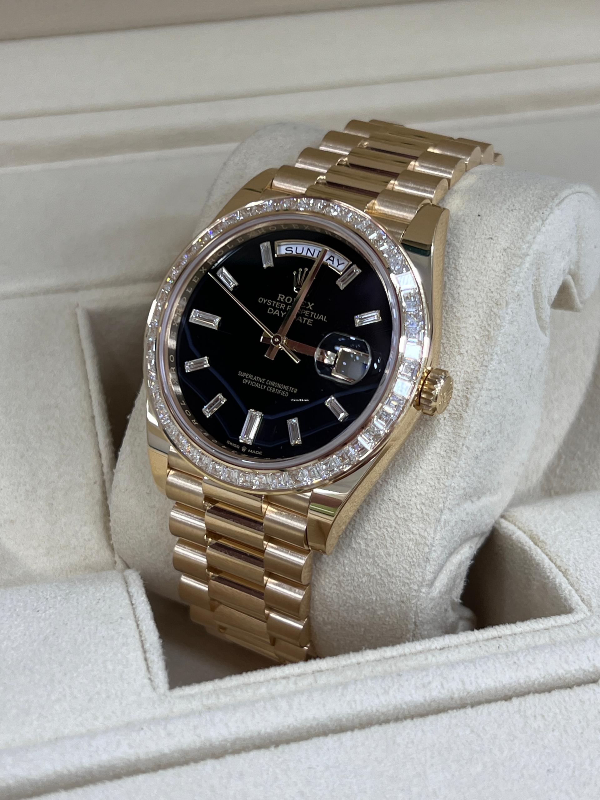 Rolex Day-Date 40mm 228398TBR-0038 Onyx Dial President Watch