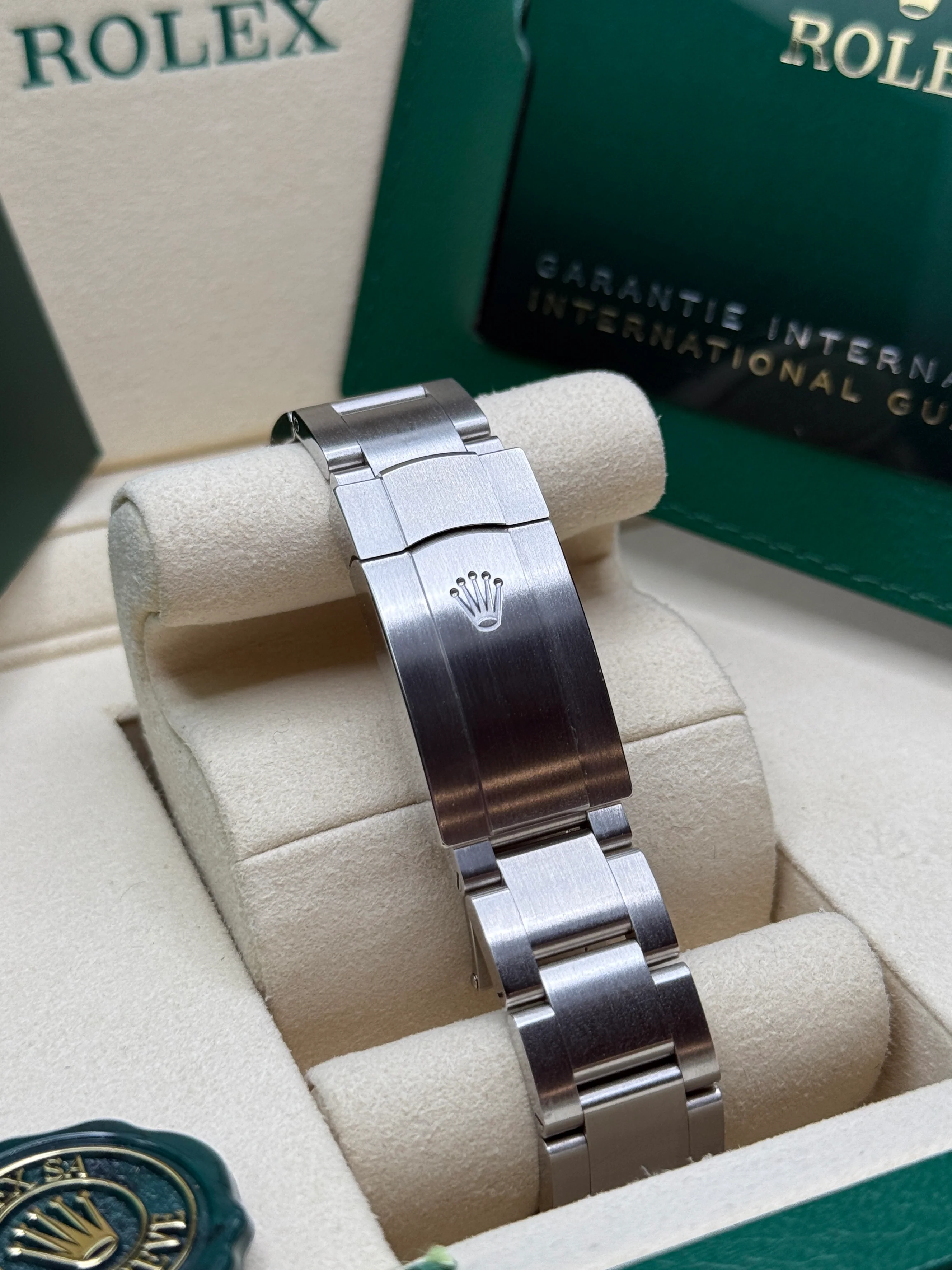 Rolex  Oyster-Perpetual 41mm 124300-0002 Stainless Steel Black Index Dial Watch