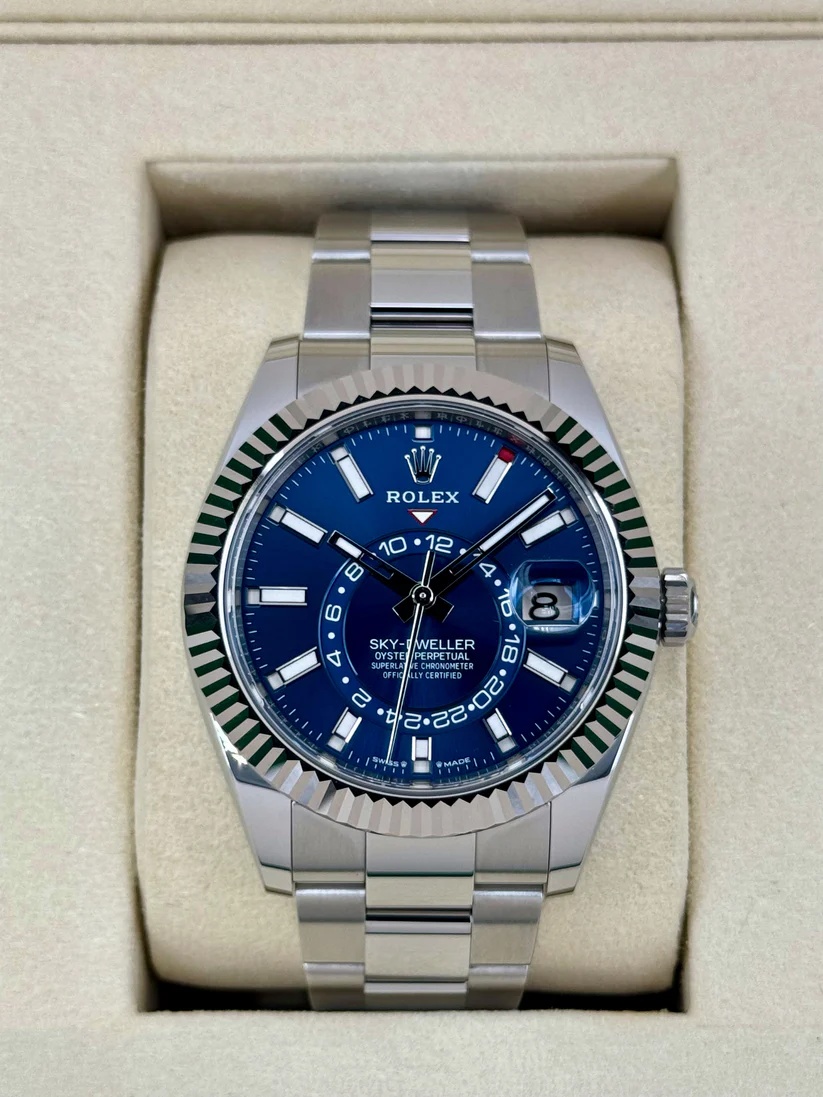 Rolex  Sky-Dweller 42mm 336934-0005 Stainless Steel Blue Dial Jubilee