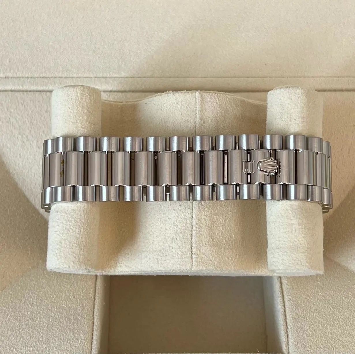 Rolex 228349RBR-0036 Day-Date 40mm 18k White Gold Paved With Diamonds Watch