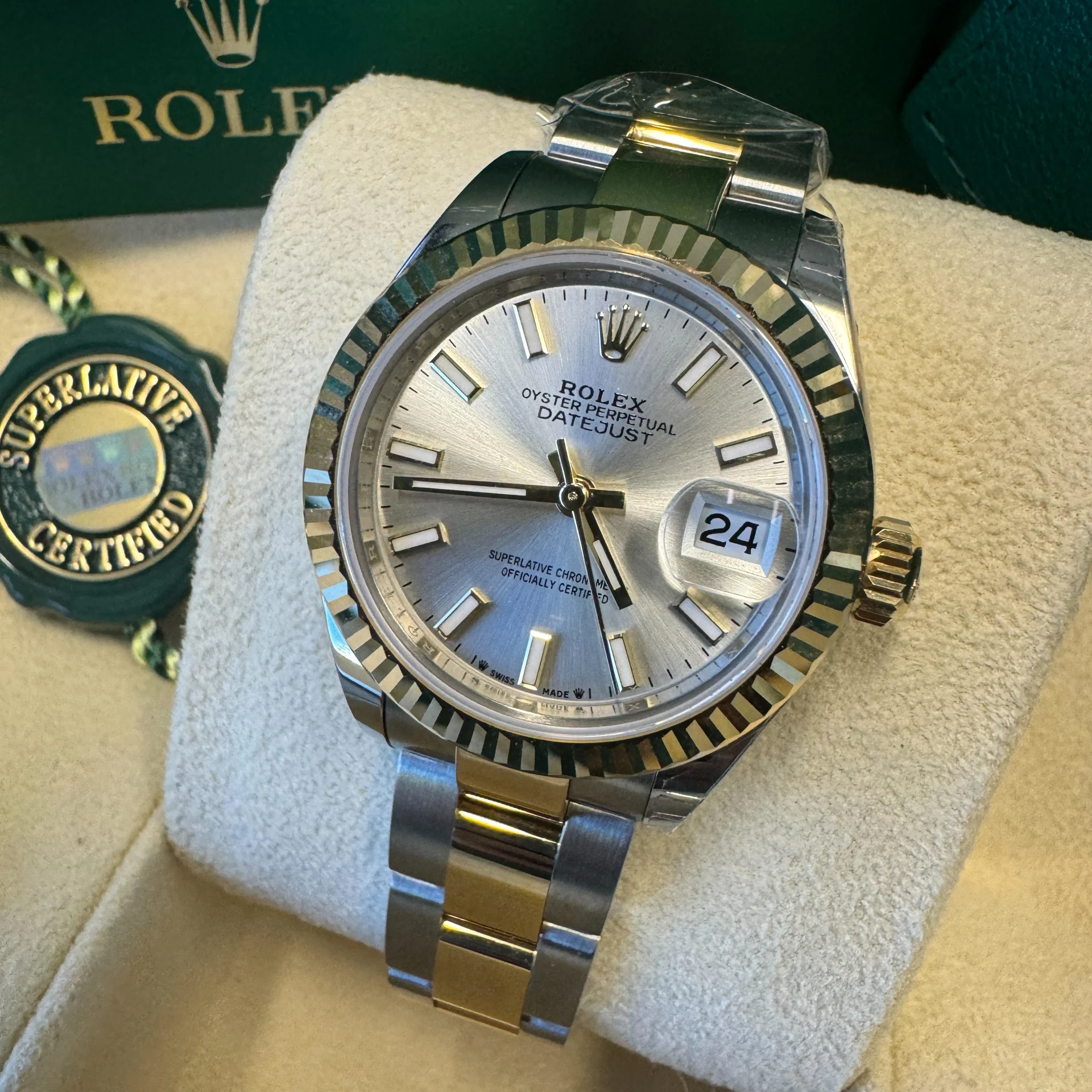 Rolex Lady-Datejust 28mm 279173 Silver Index Dial Oyster Bracelet