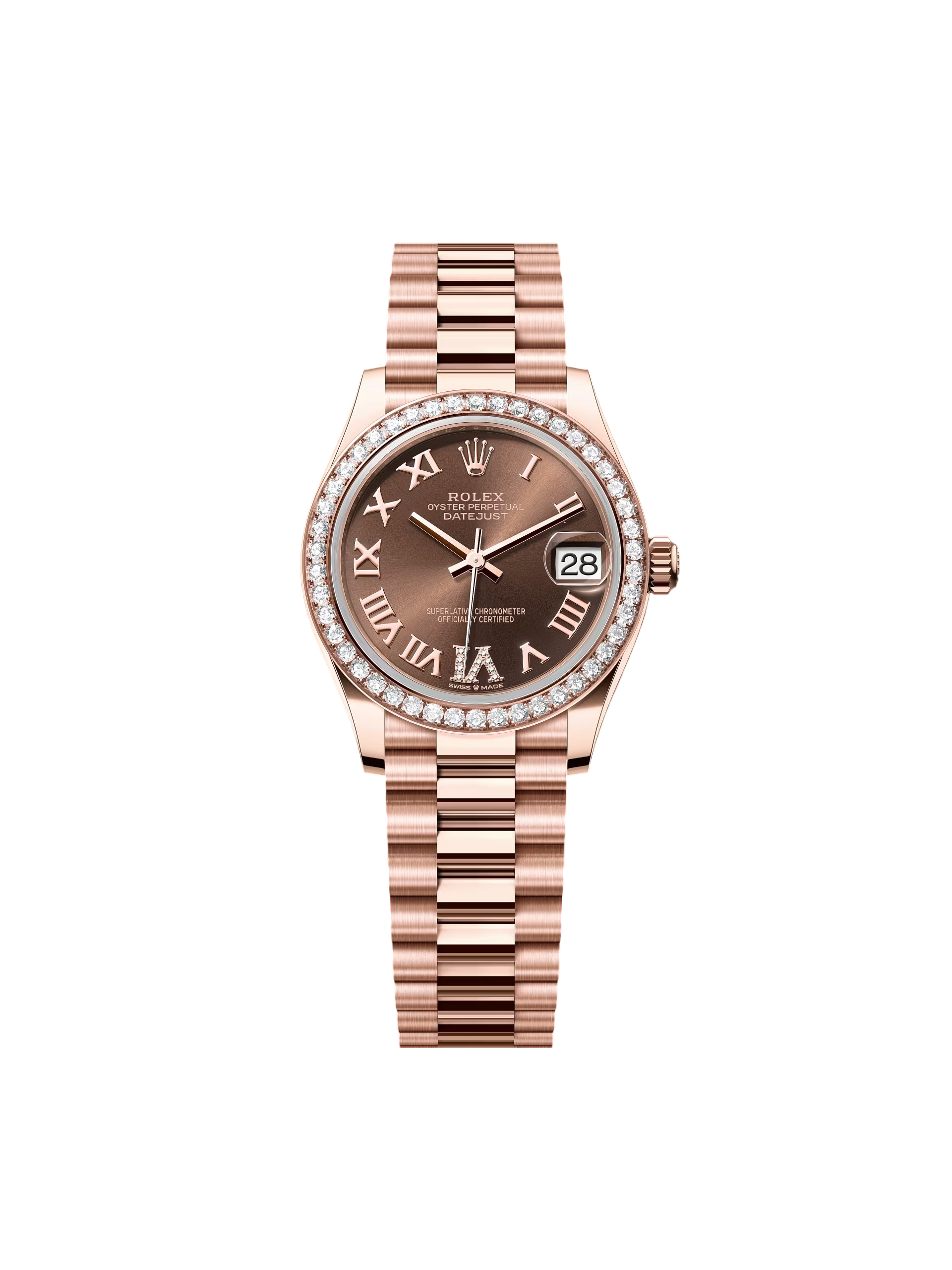 Rolex Datejust m278285RBR-0016 Chocolate 31mm Dial