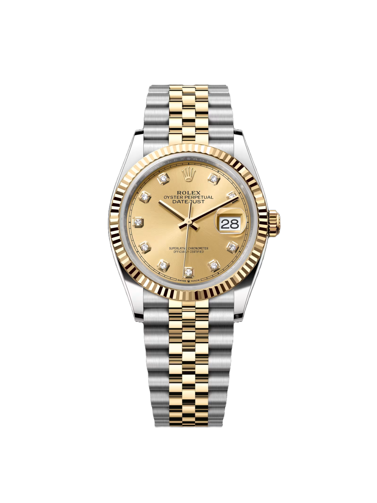 Rolex  Datejust 36mm 126233 Champagne Dial Jubilee Bracelet Watch