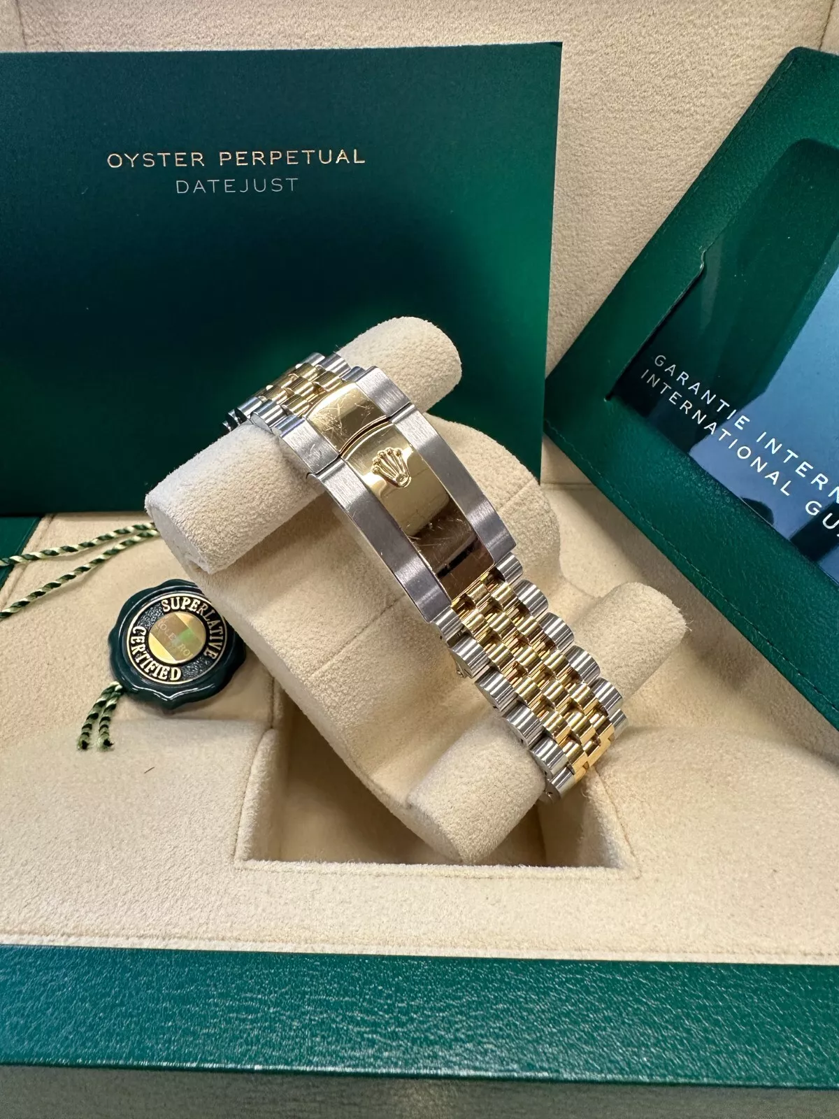 Rolex  Datejust 41mm 126333 Champagne Index Jubilee Steel and Yellow Gold Mens Watch