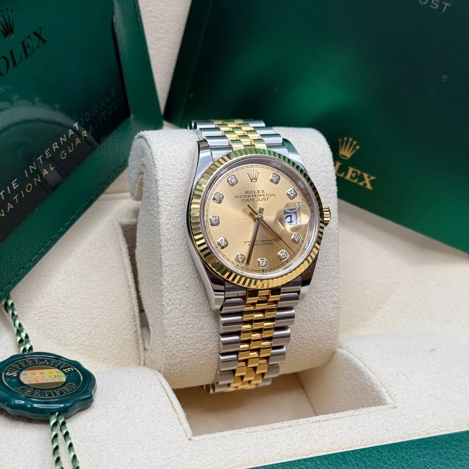 Rolex  Datejust 36mm 126233 Champagne Dial Jubilee Bracelet Watch