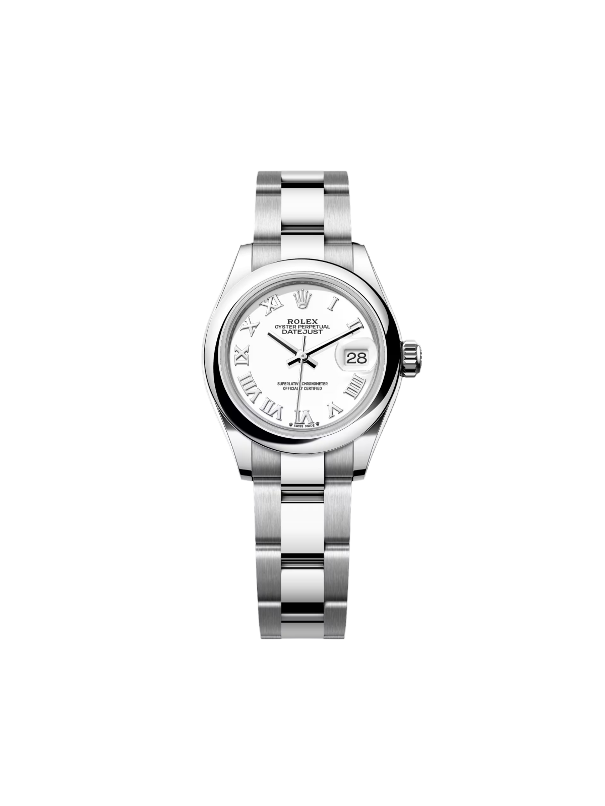 Rolex Lady-Datejust 279160  Oyster Perpetual 28mm White Dial Oyster Bracelet