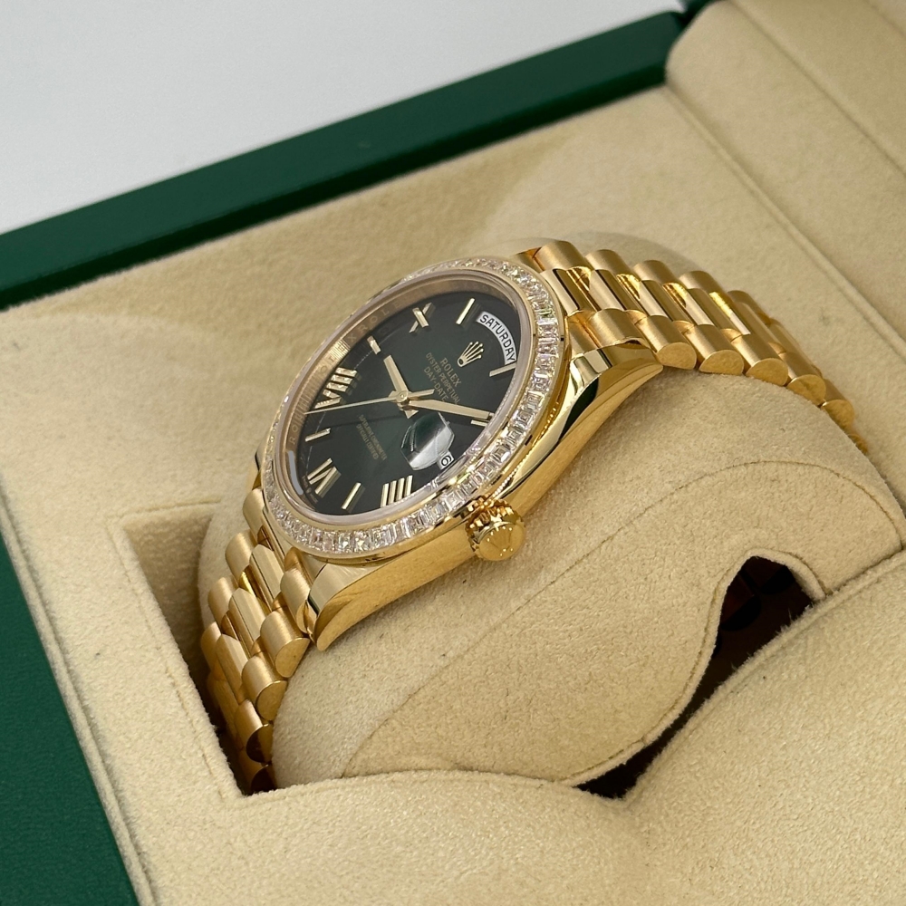 Rolex Day-Date 40mm 228398TBR-0042 Green Ombré Dial President Watch