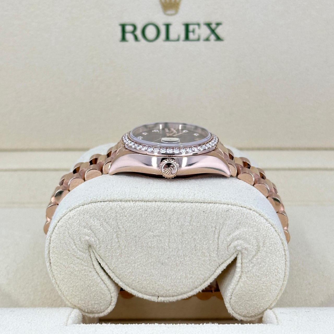 Rolex  Lady-Datejust 28mm 279135RBR Chocolate Diamond Dial Jubilee Bracelet
