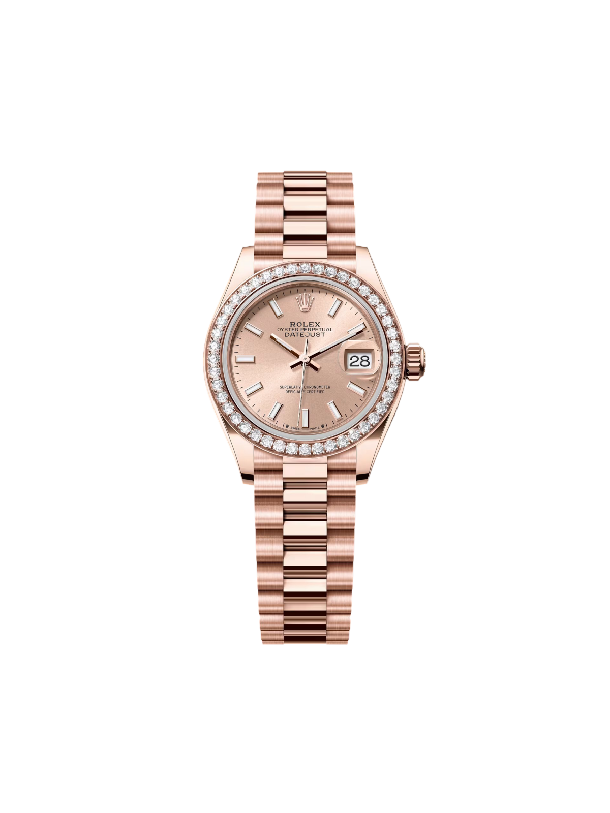 Rolex  Lady-Datejust 28mm 279135RBR Rose Dial Jubilee Bracelet