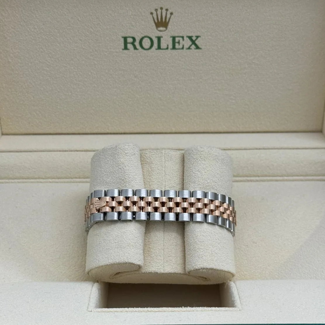 Rolex Lady-Datejust 28mm  279161 Chocolate Roman Dial, Two Tone Stainless Steel & 18K Rose Gold Oyster Bracelet Women's Watch