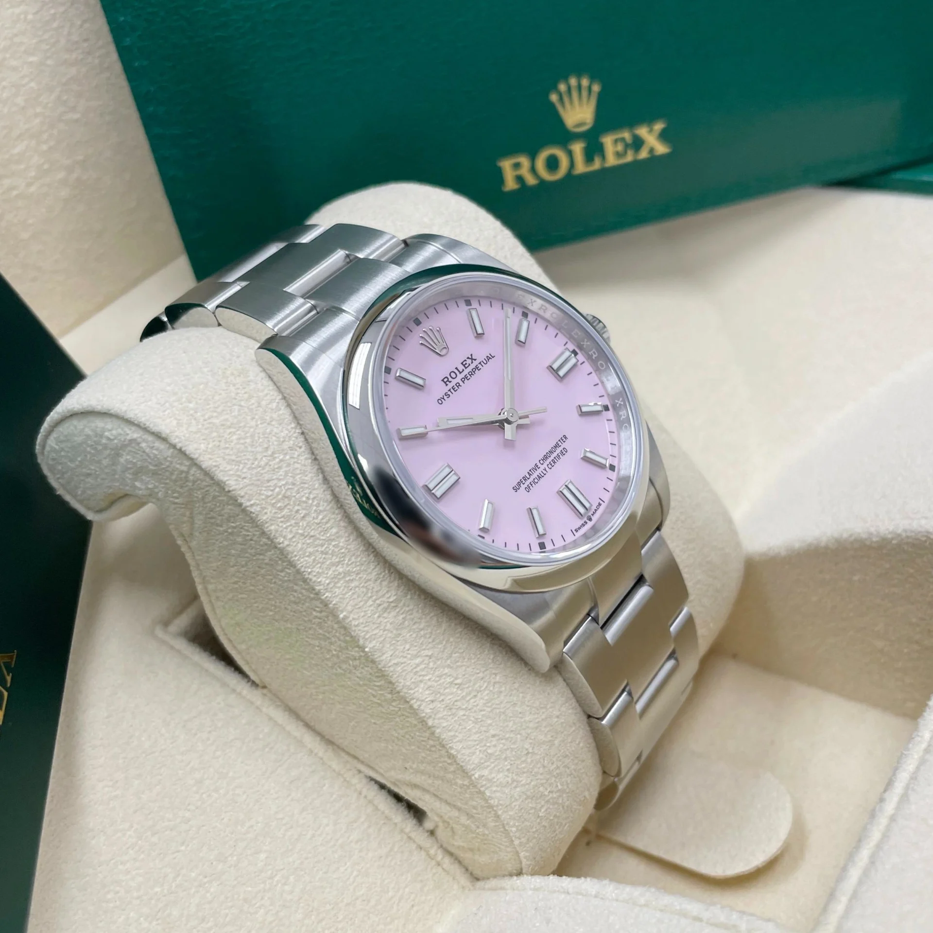 Rolex Oyster Perpetual 36mm 126000-0008 Candy Pink Dial Oyster Stainless Steel