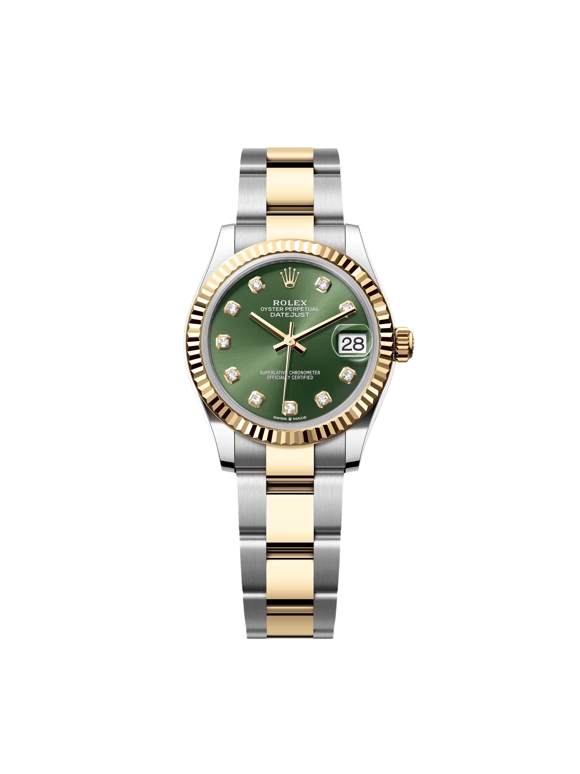 Rolex Datejust m278273-0029/0030 31mm Olive Green Dial Stainless Steel and Yellow Gold Oyster Watch