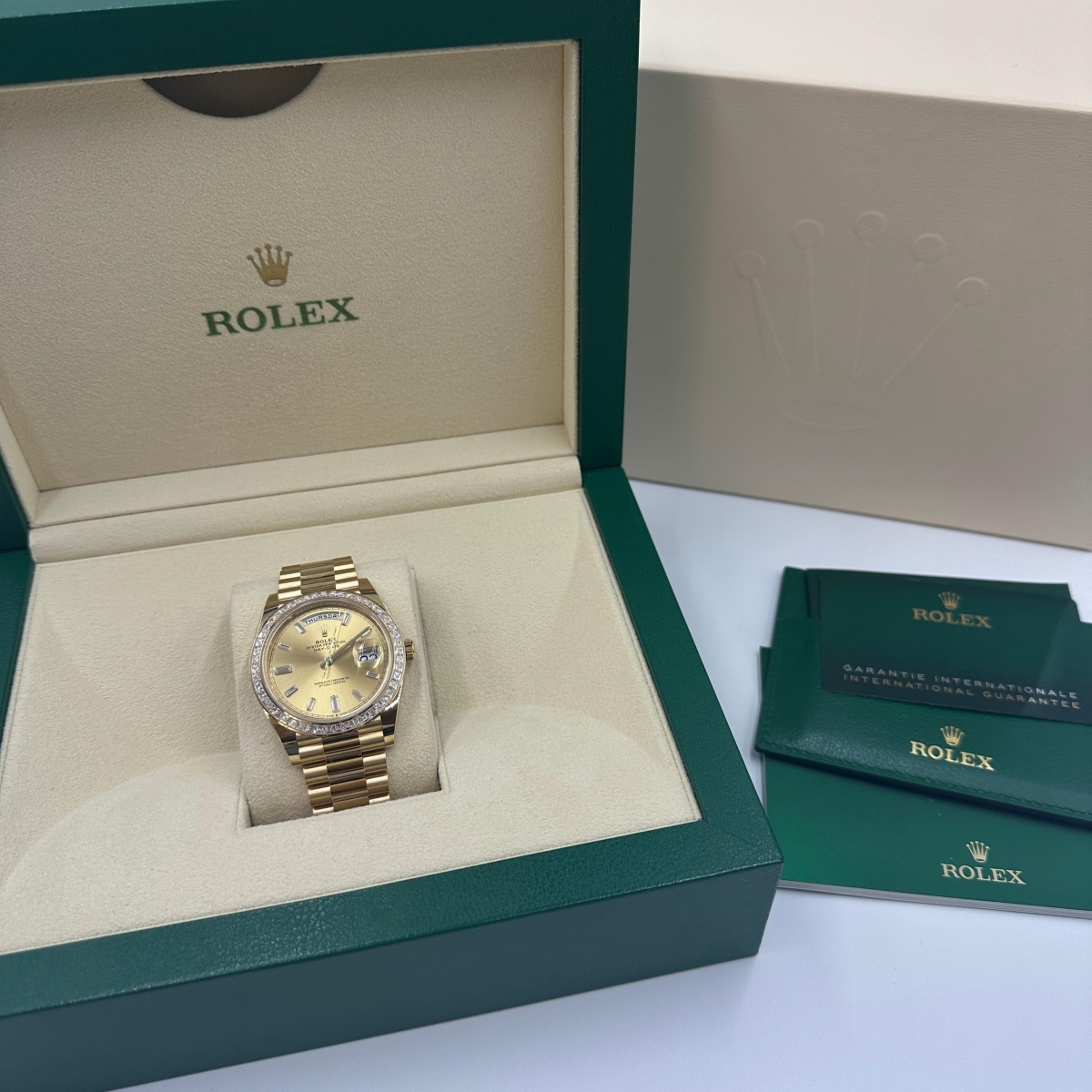 Rolex Day-Date 40mm 228398TBR-0002 Champagne Dial President Watch