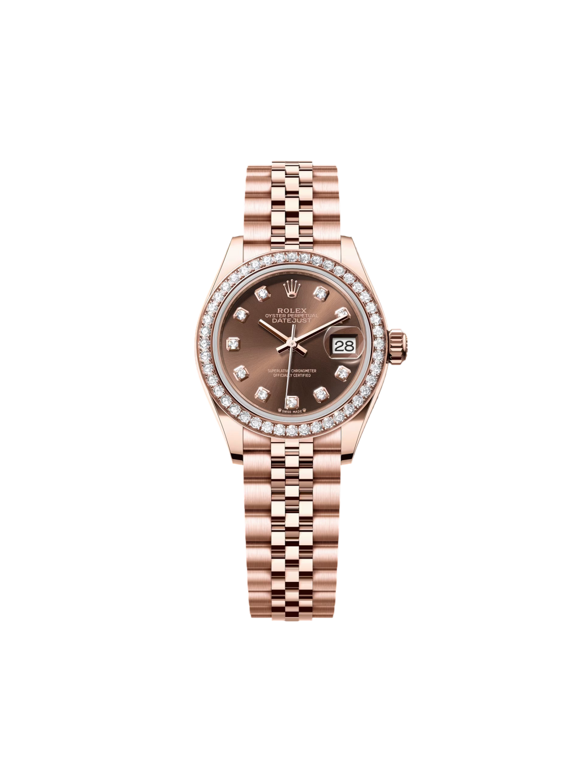 Rolex Lady-Datejust 28mm 279135RBR Chocolate Diamond Dial