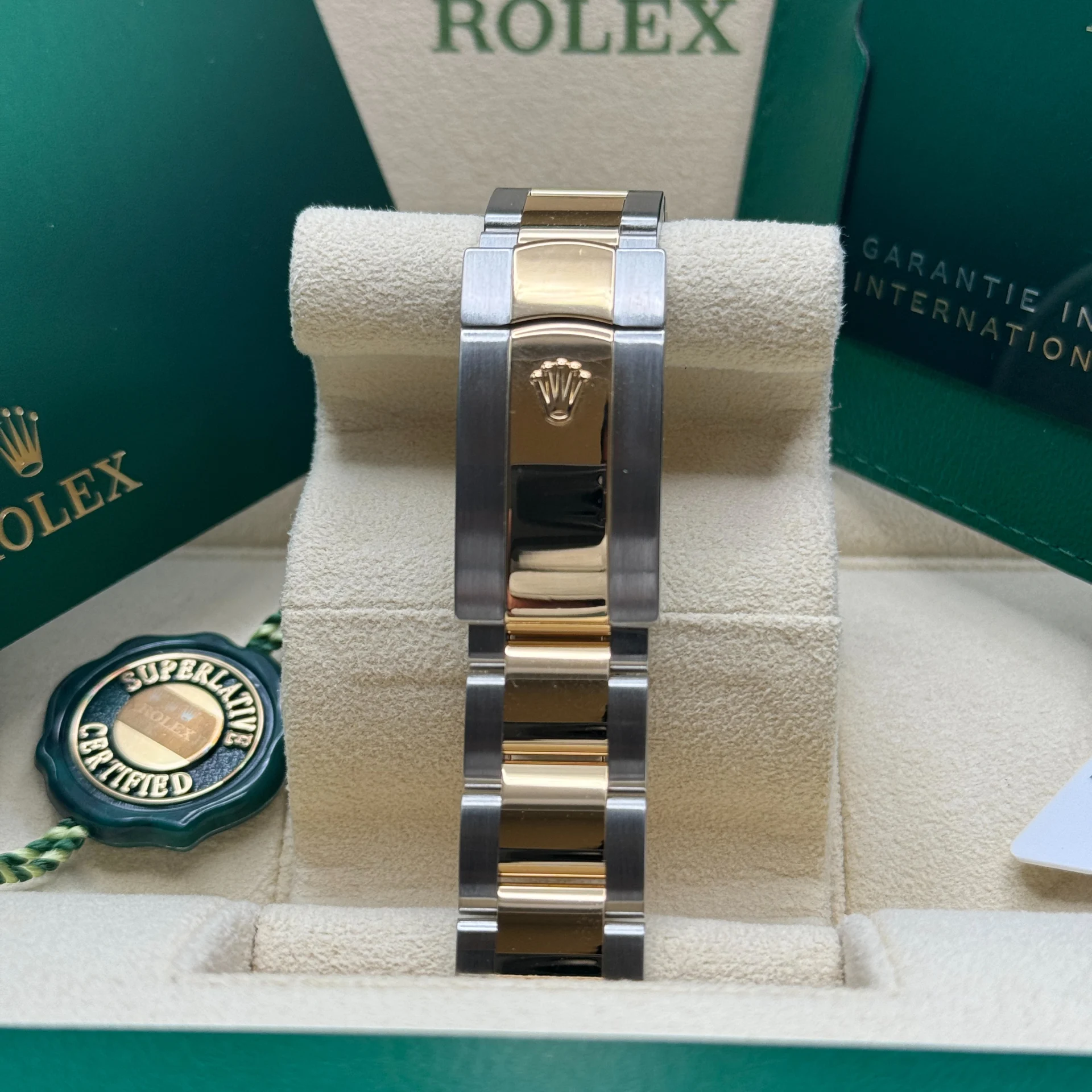 Rolex  Datejust 41mm Two-Tone Yellow Gold Fluted Bezel Black Index Dial Jubilee - 126333