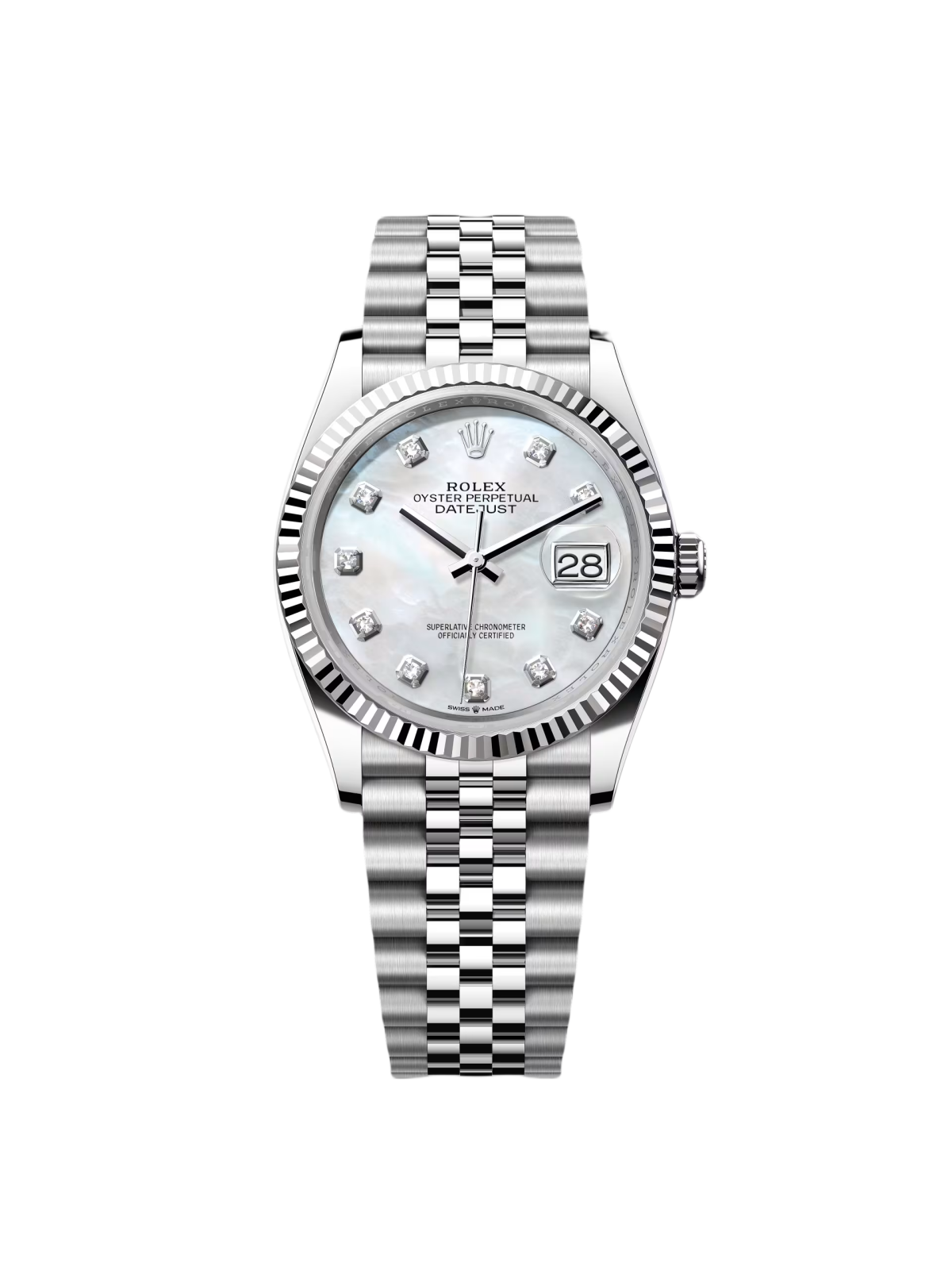Rolex  Datejust 36mm 126234 Mother of Pearl Diamond Dial Oyster Stainless Steel