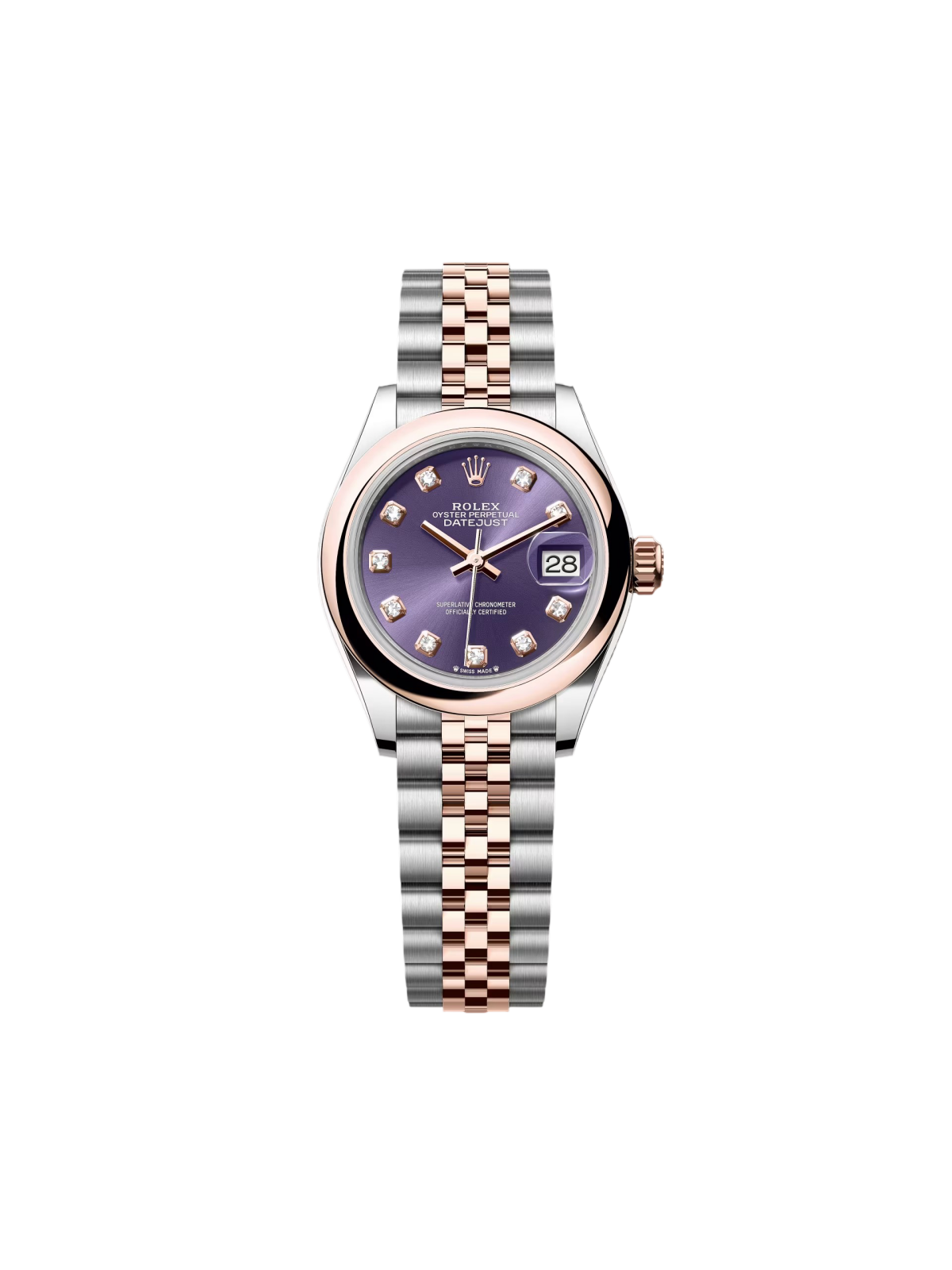 Rolex Lady-Datejust 28mm  279161 Purple Diamond Women's Watch