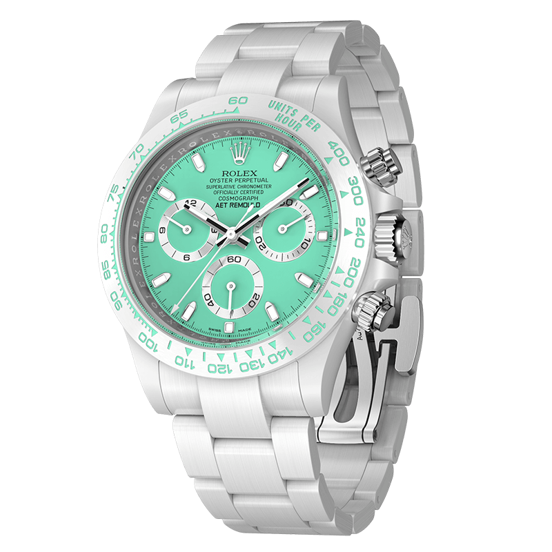 This product is out of stock. If you need to purchase it, please contact us to customize it.Rolex Daytona BISCAY GREEN WHITE CERAMIC