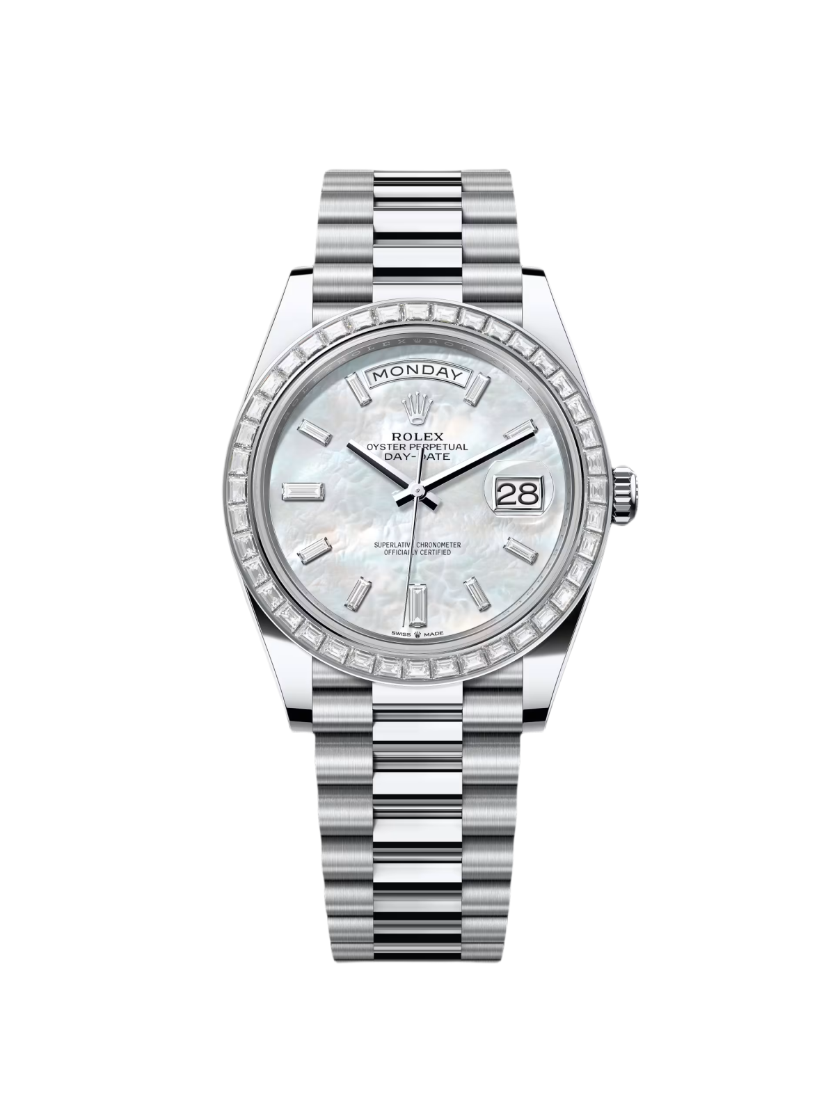 Rolex Day-Date 40mm 228396TBR-0043 Mother Of Pearl Diamond Dial and Bezel