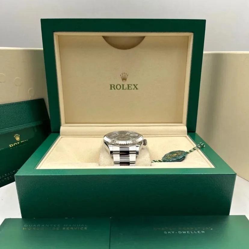 Rolex  Sky-Dweller 42mm 336934-0001 Stainless Steel Green Dial Oyster