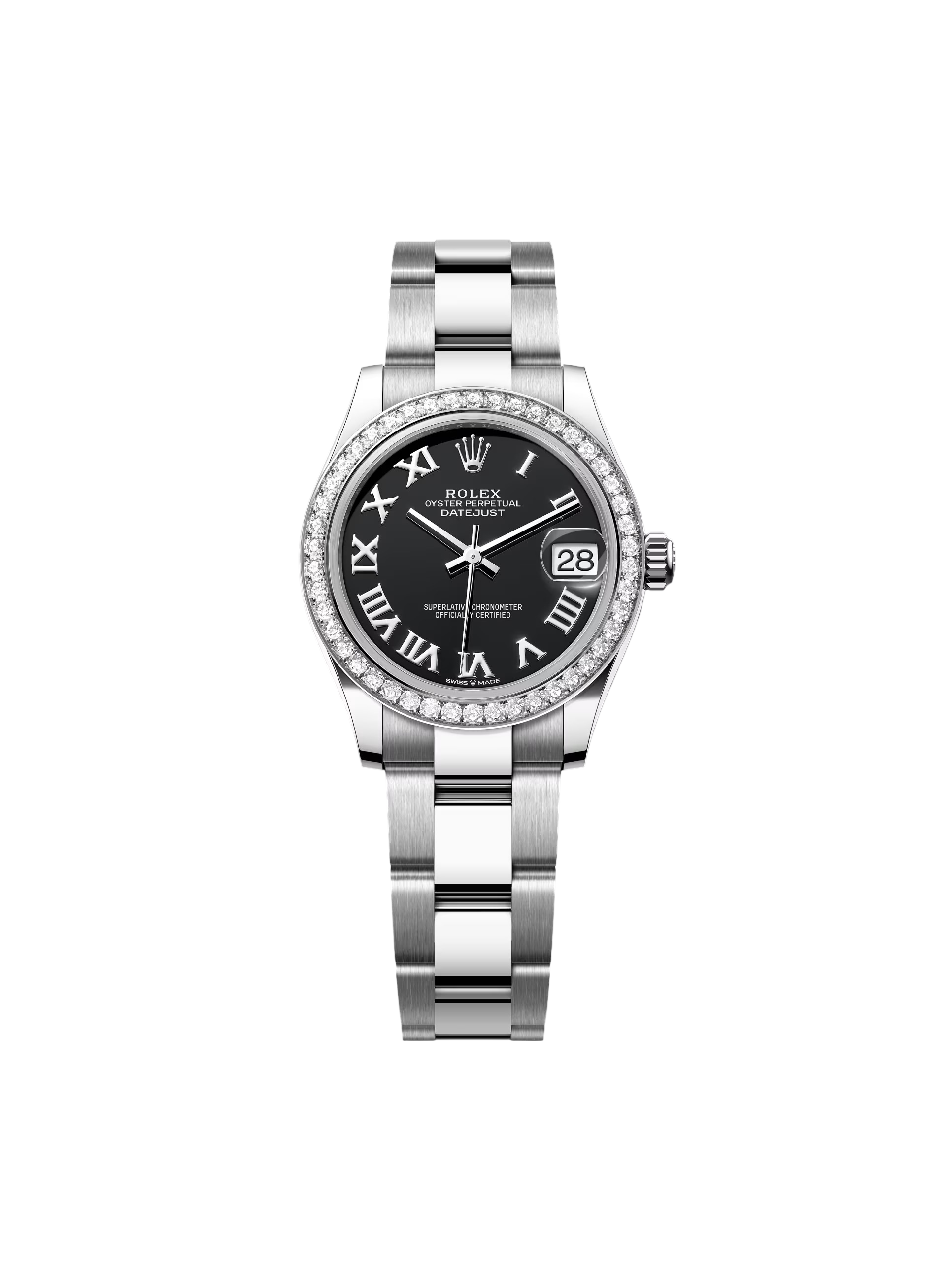 Rolex Datejust m278384RBR Bright Black 31mm Dial Oyster Watch