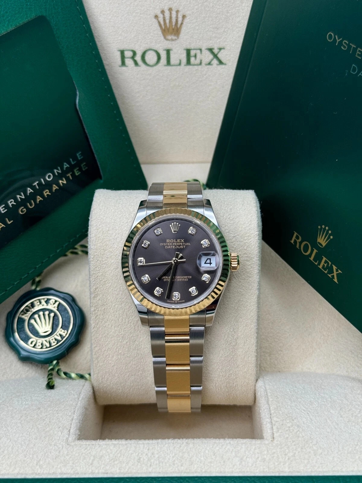 Rolex Datejust m278273-0021/0022 31mm Dark Grey Dial Stainless Steel and Yellow Gold Oyster Watch
