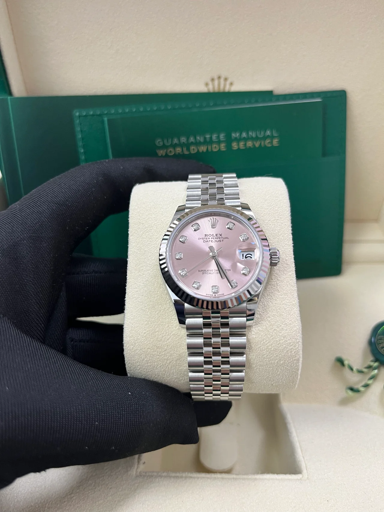 Rolex Lady-Datejust 28mm 279174 Pink Diamond Dial Oyster Bracelet