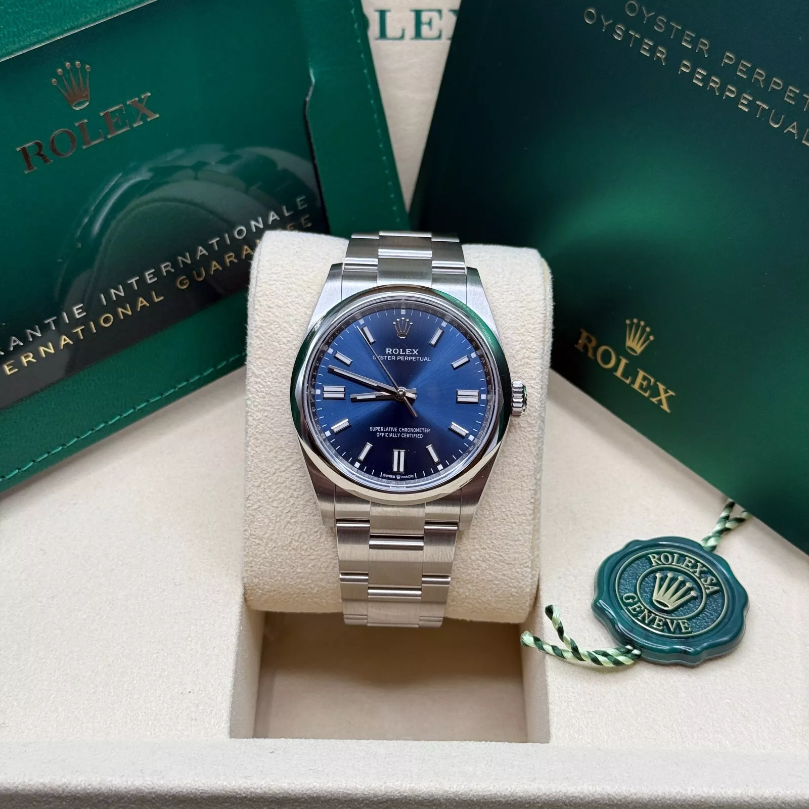 Rolex Oyster Perpetual 36mm 126000-0015 Blue Dial Stainless Steel Oyster Bracelet