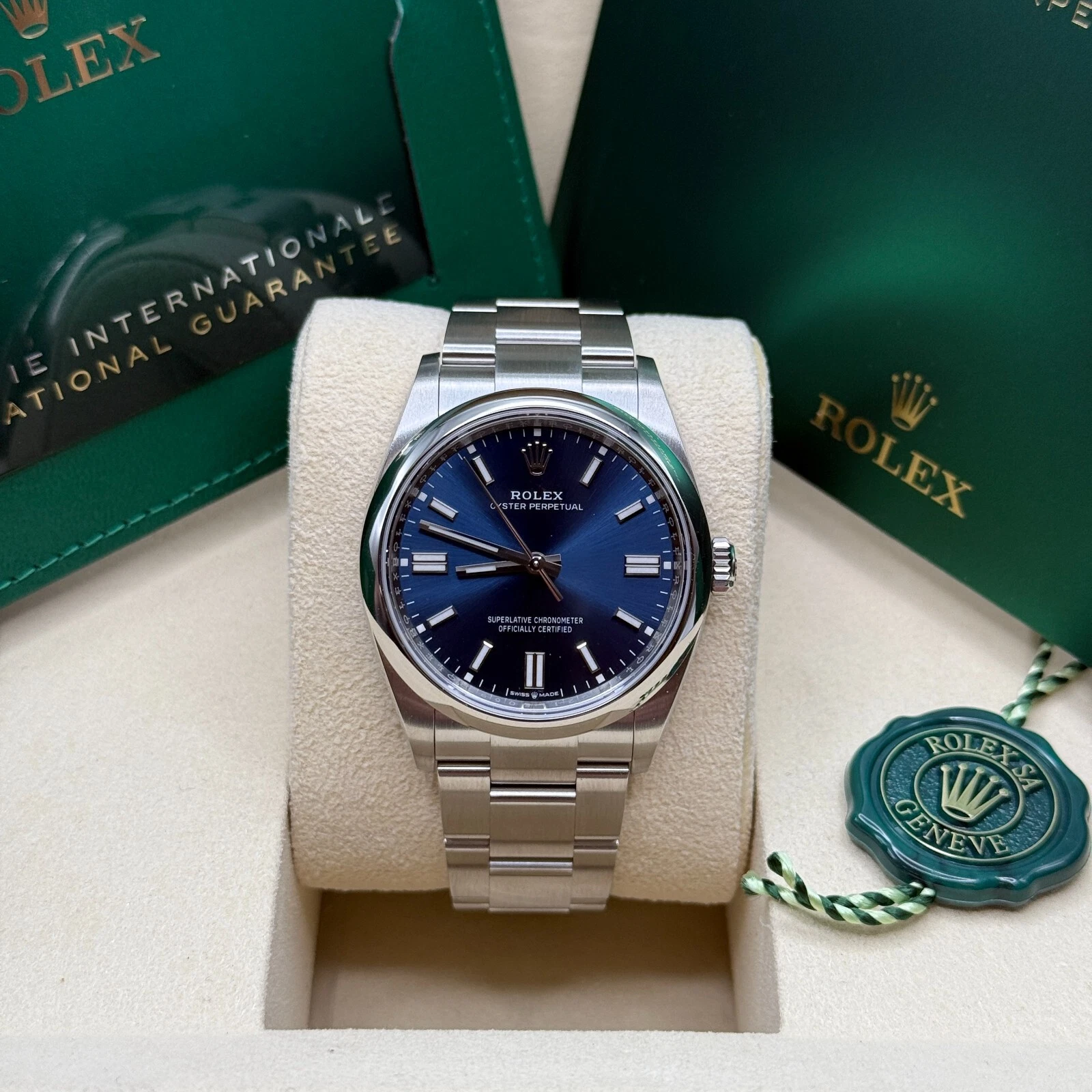 Rolex Oyster Perpetual 36mm 126000-0015 Blue Dial Stainless Steel Oyster Bracelet