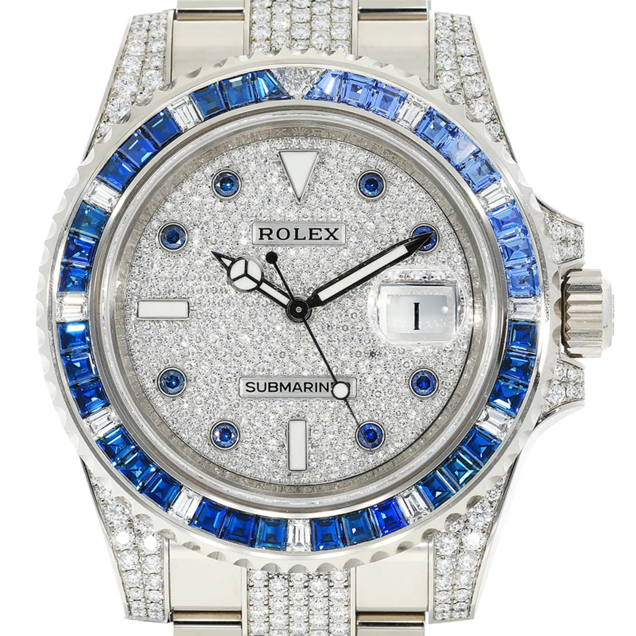 Rolex Submariner Date 40mm 116659SABR Blue Sapphire and Diamond Bezel Diamond Dial