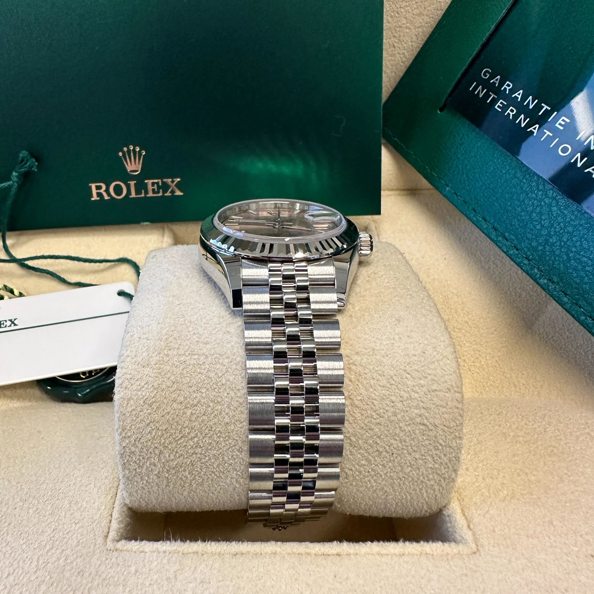 Rolex Lady-Datejust 28mm 279174 Pink Dial Oyster Bracelet