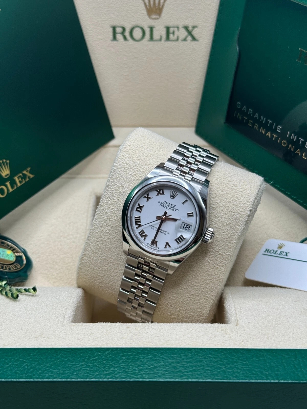 Rolex Lady-Datejust 279160  Oyster Perpetual 28mm White Dial Oyster Bracelet