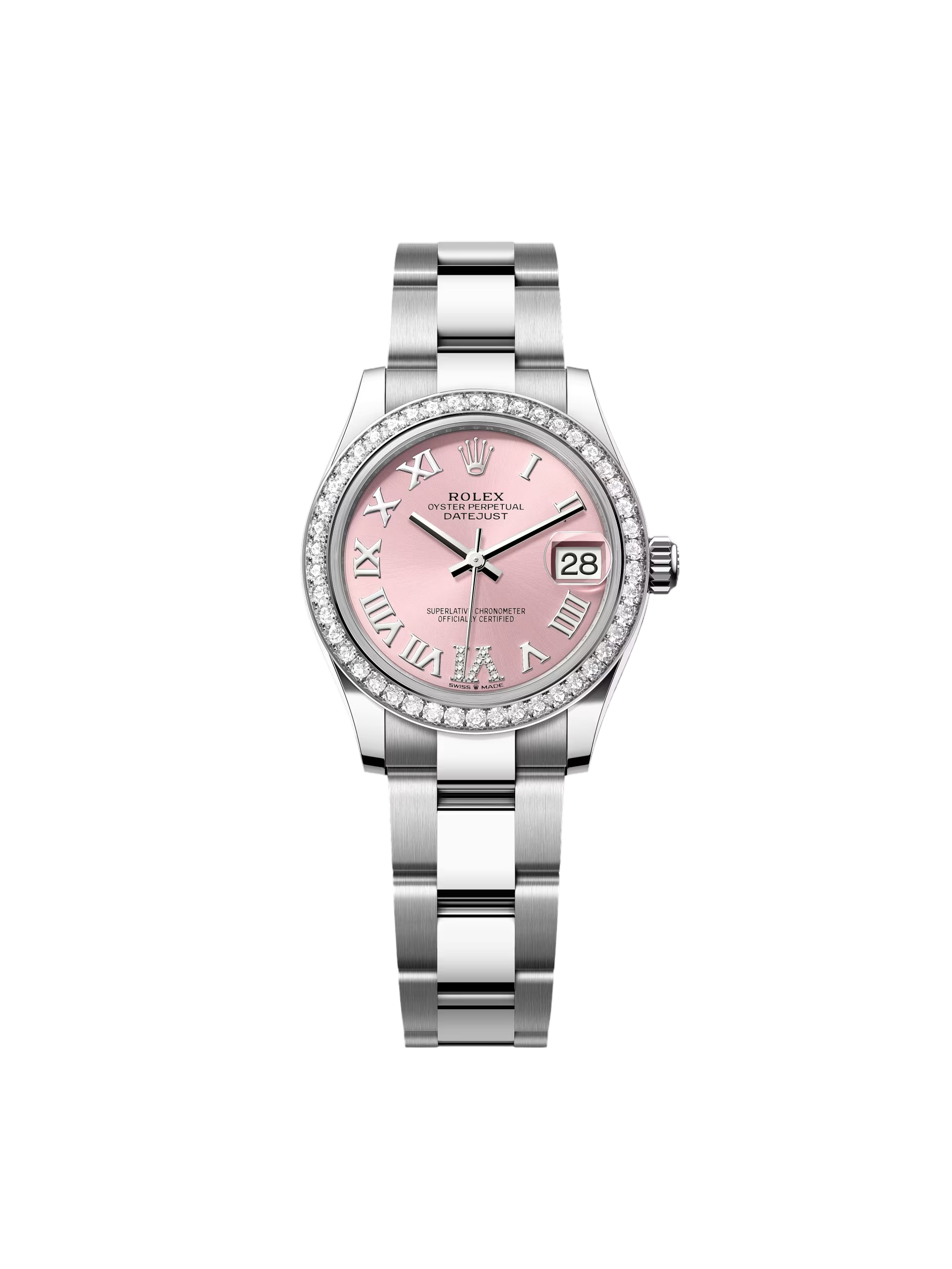Rolex Datejust m278384RBR-0027/0028 Pink 31mm Dial Oyster Watch