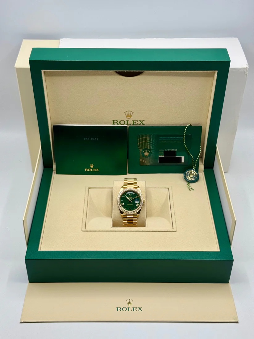 Rolex Day-Date 40mm 228398TBR-0039 Green Dial President Watch