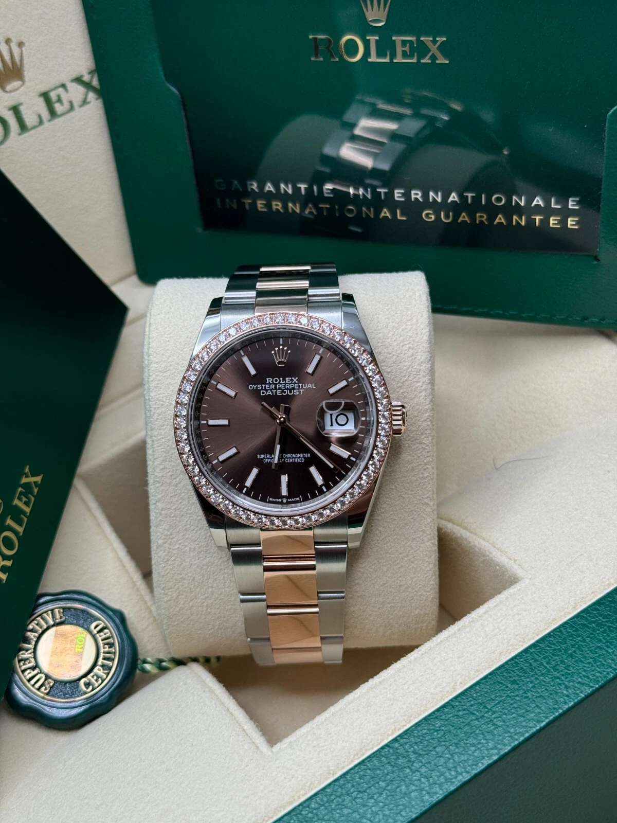 Rolex  Datejust 36mm 126281 Chocolate Dial Oyster Bracelet