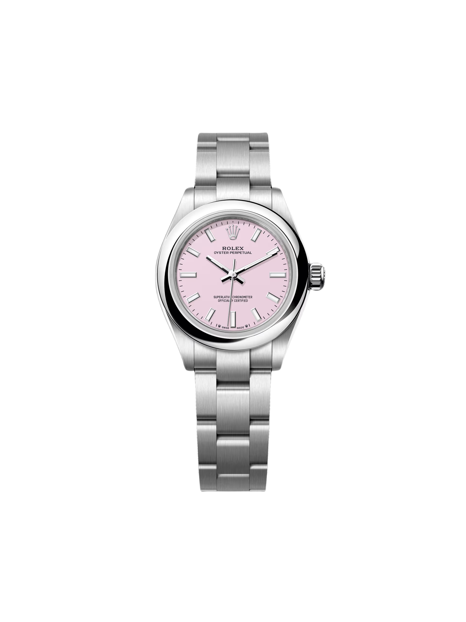 Rolex Oyster Perpetual 28mm 276200-0009 Pink Dial Oyster Stainless Steel Bracelet
