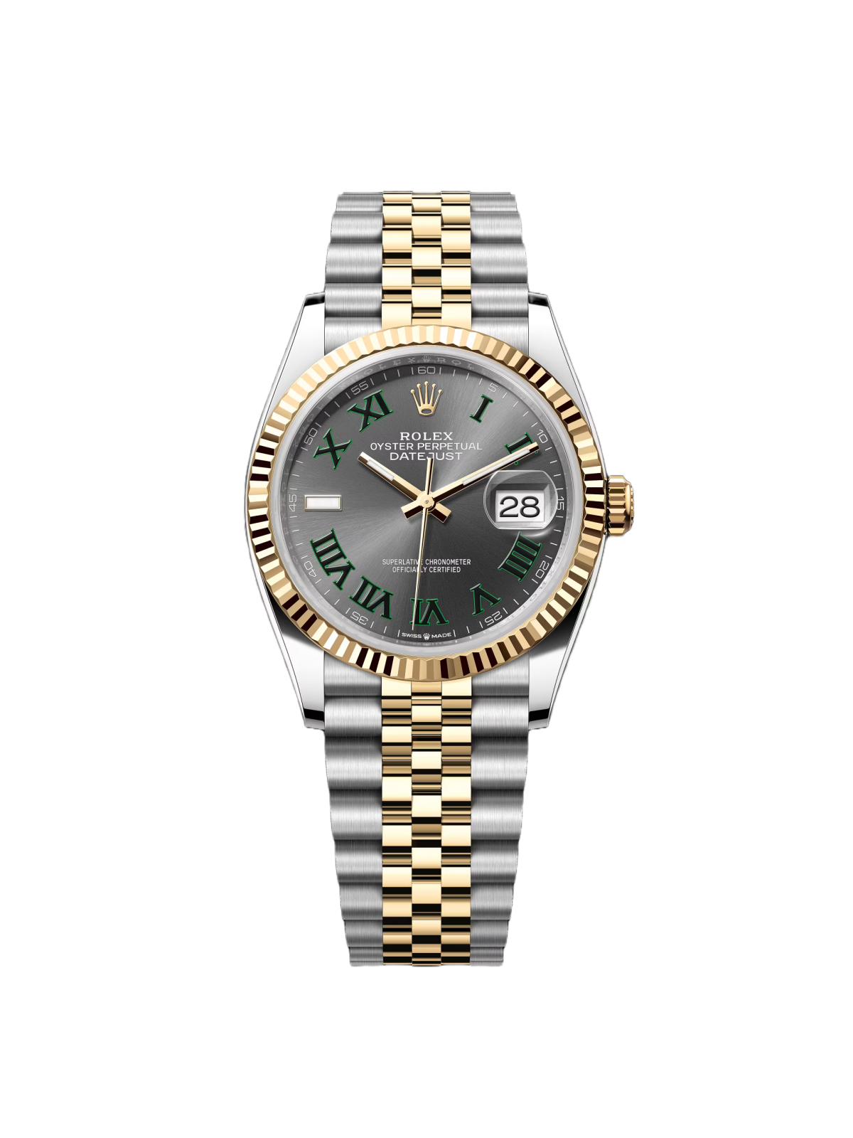 Rolex  Datejust 36mm 126233 Wimbledon Slate Dial Oyster Bracelet Watch