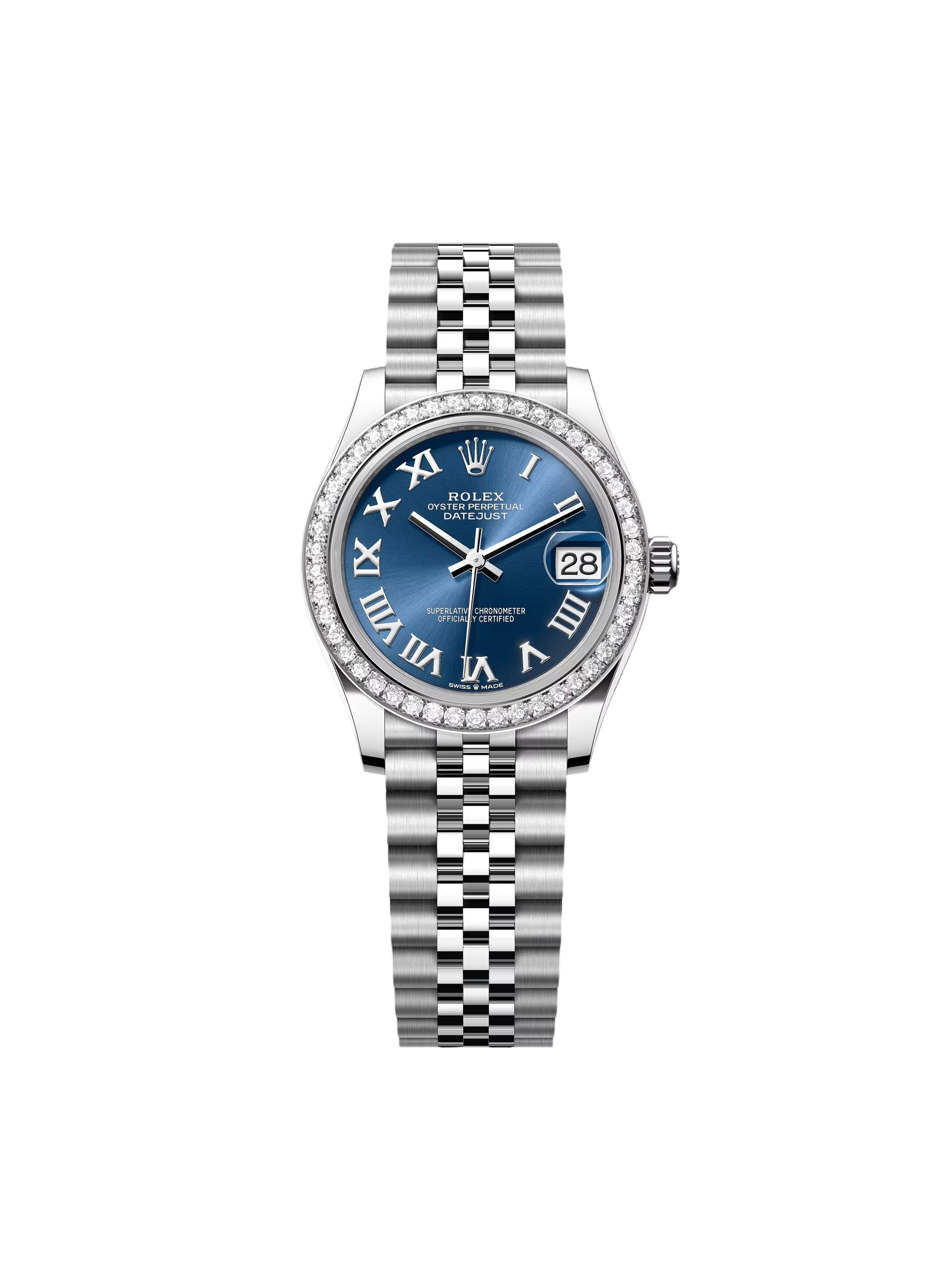 Rolex Datejust m278384RBR-0037/0038 Bright Blue 31mm Dial Oyster Watch