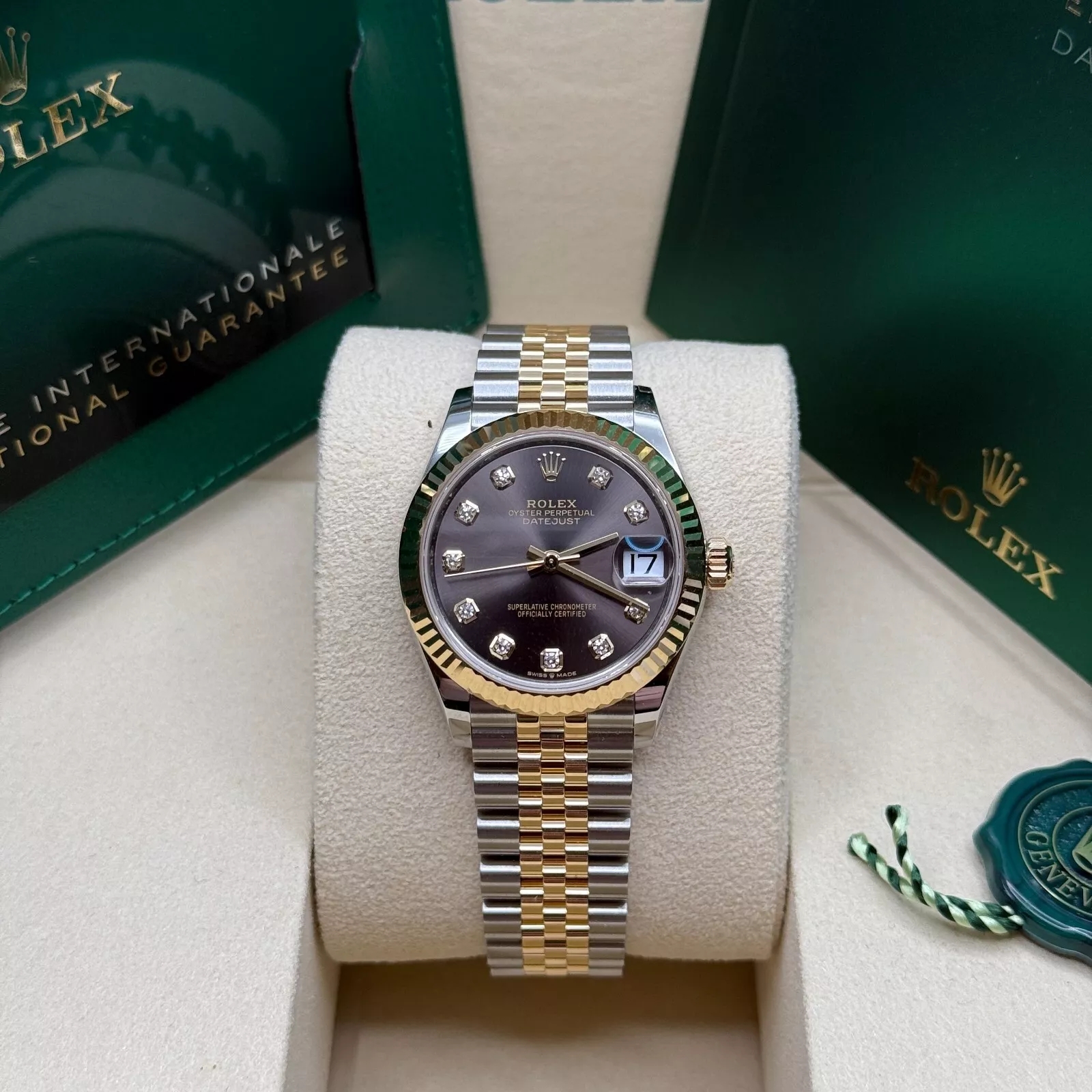 Rolex Datejust m278273-0021/0022 31mm Dark Grey Dial Stainless Steel and Yellow Gold Oyster Watch