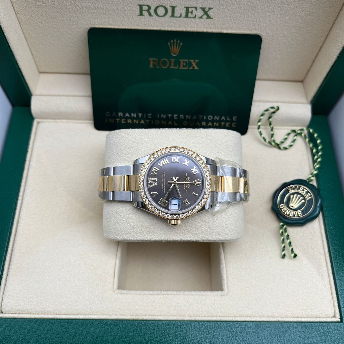 Rolex Datejust m278383RBR-0017/0018 31mm Dark Grey Dial Oyster Bracelet