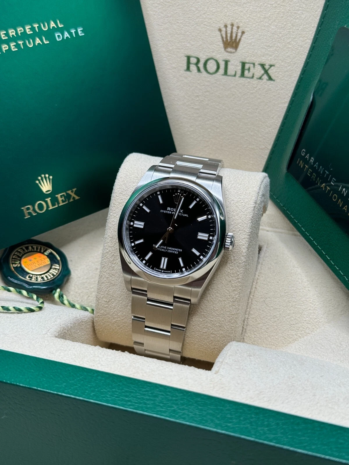 Rolex Oyster Perpetual 36mm 126000-0014 Black Dial Oyster Stainless Steel Bracelet