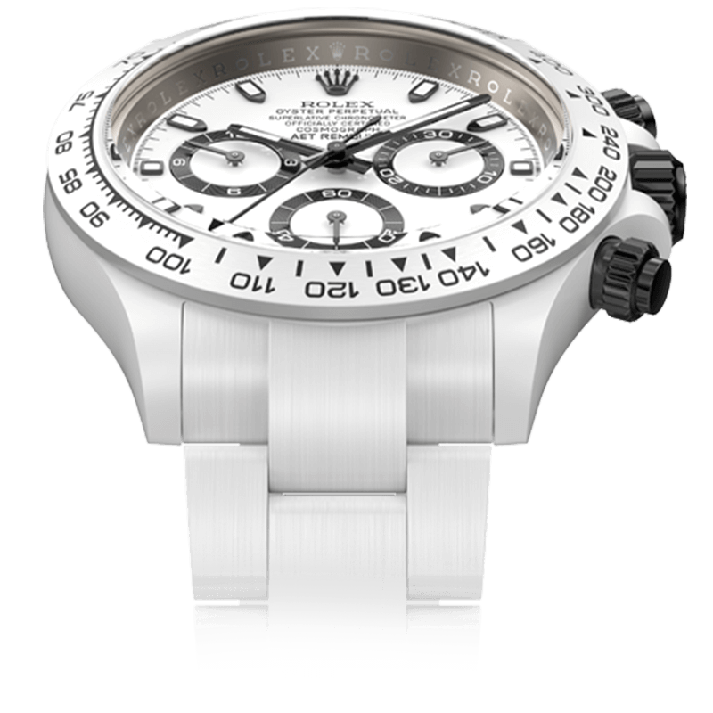 This product is out of stock. If you need to purchase it, please contact us to customize it.Rolex Daytona WHITE CLASSIC (FULL-CERAMIC STRAP)