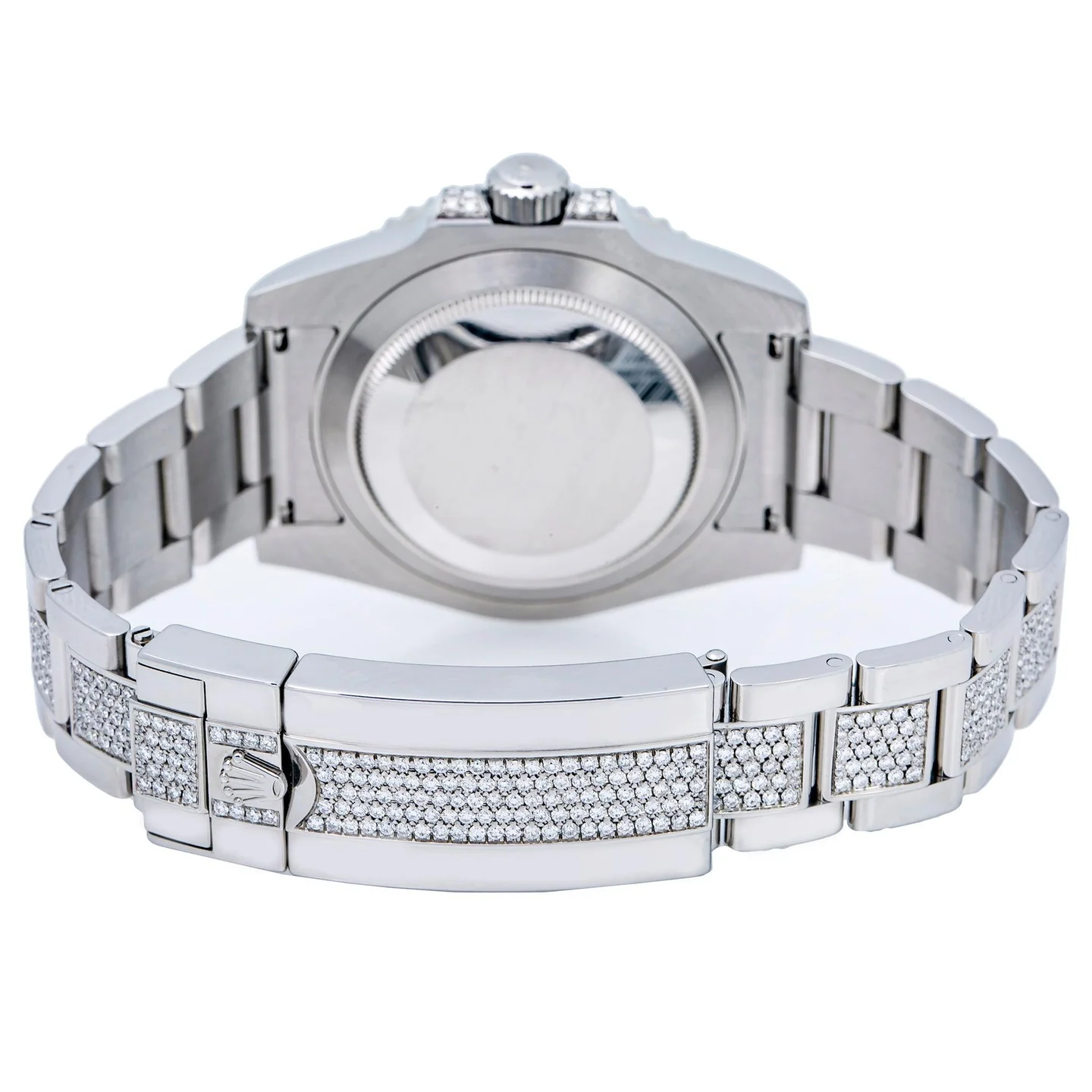 Rolex Submariner Date 116610 40MM Silver Diamond Dial With Stainless Steel Bracelet