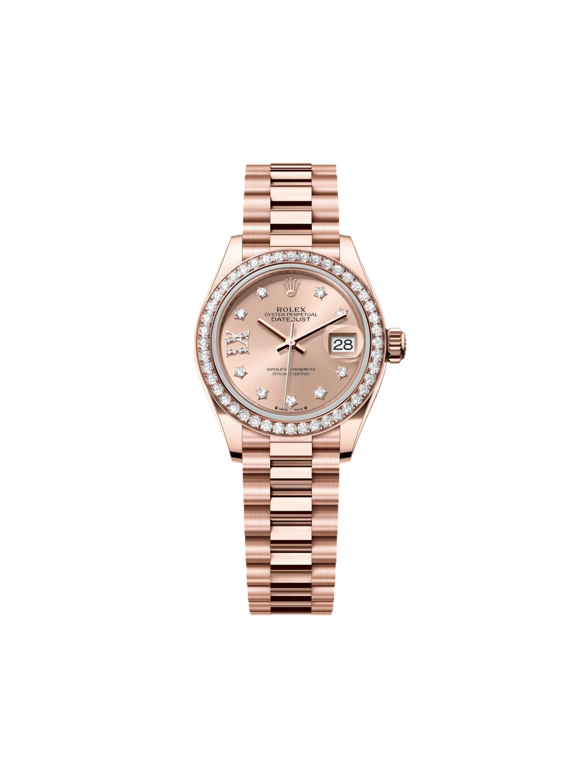 Rolex  Lady-Datejust 28mm 279135RBR Rose Diamond Dial Jubilee Bracelet