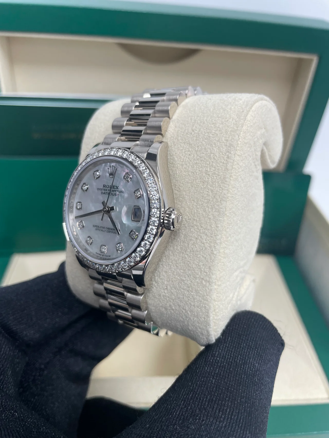 Rolex Datejust m278289RBR-0005 31mm Datejust Diamond Bezel MOP Dial