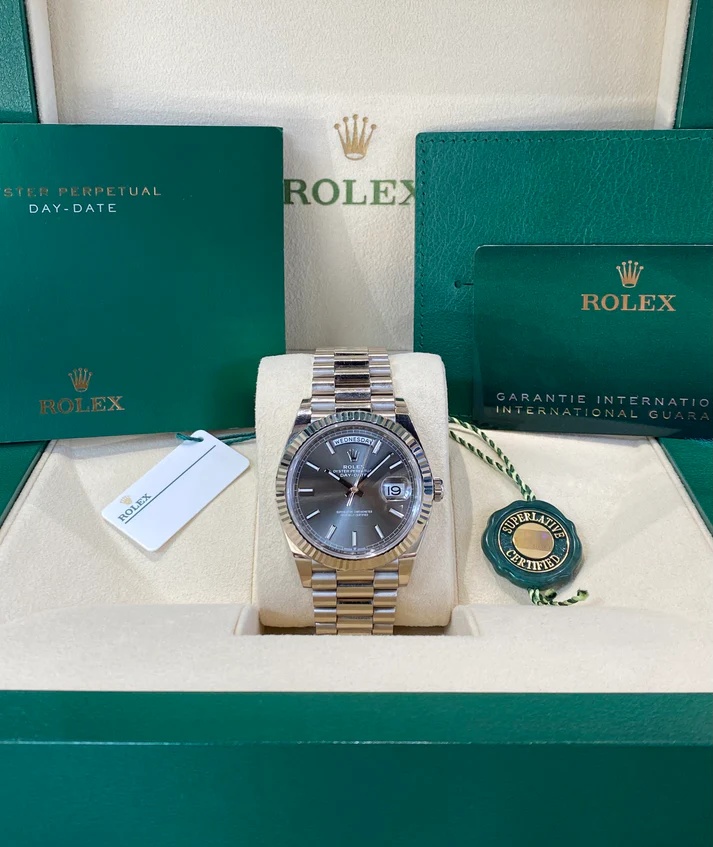 Rolex  Day-Date 40mm Slate Diamonds Dial  228236-0013