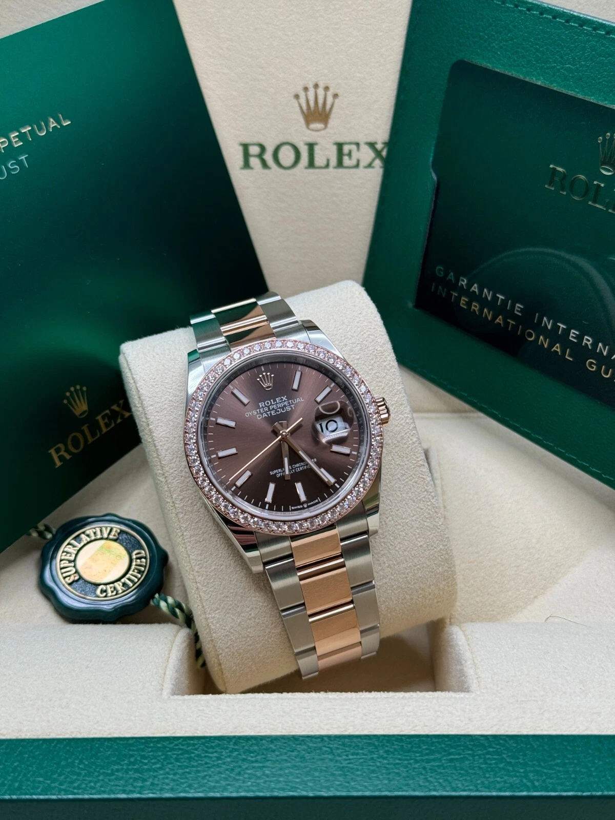 Rolex  Datejust 36mm 126281 Chocolate Dial Oyster Bracelet